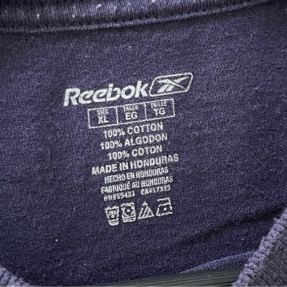 Reebok NFL Dallas Cowboys Football crewneck navy blue tshirt size XL - Picture 7 of 8